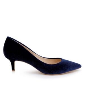 Badgley Mischka ENOLA Blue Velvet Heels Size 9